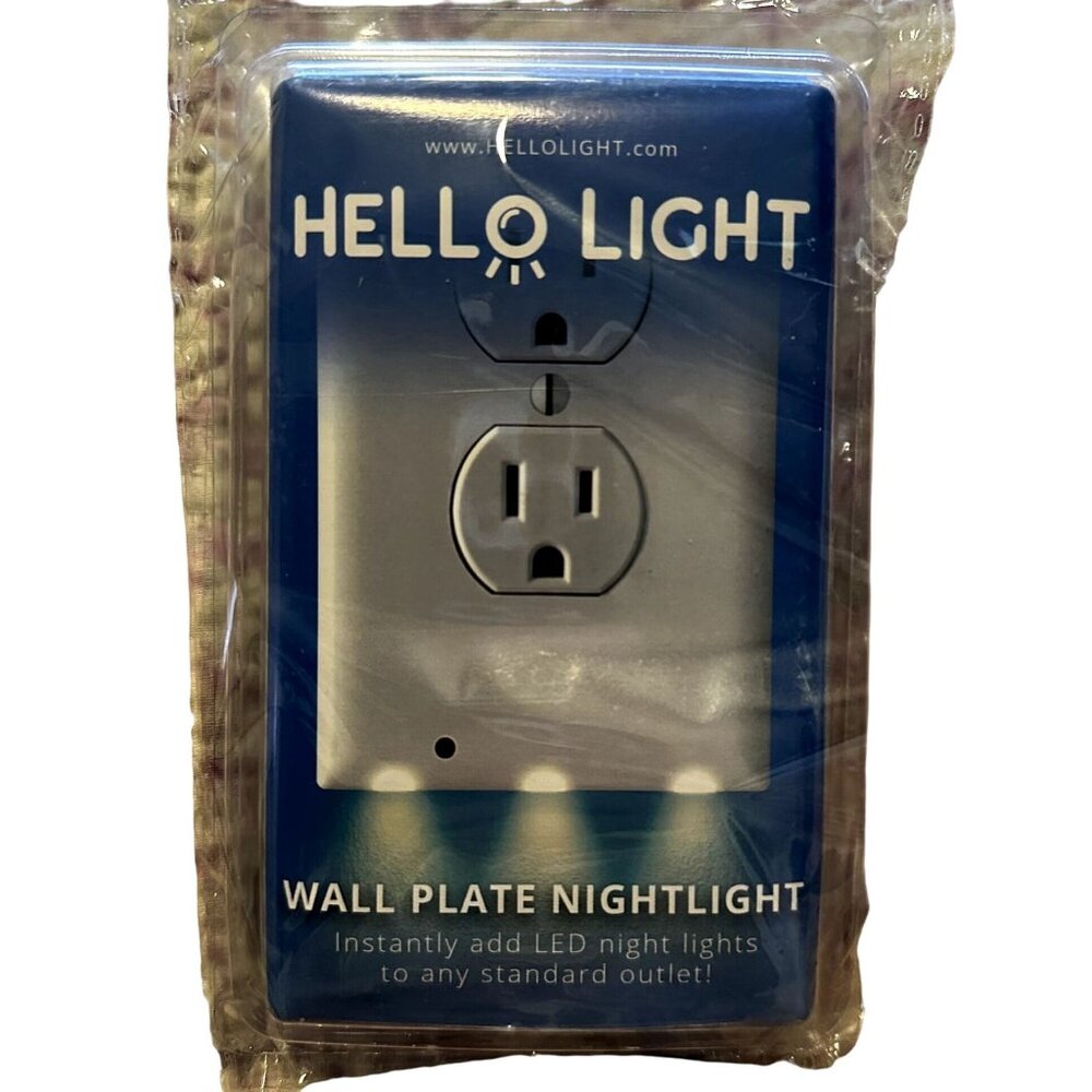 HelloLight Nightlight Wall Light Hello Light Night Light LED Duplex White